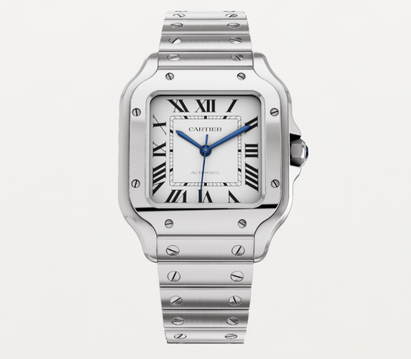 Cartier Santos - Silvered opaline dial Cartier Santos