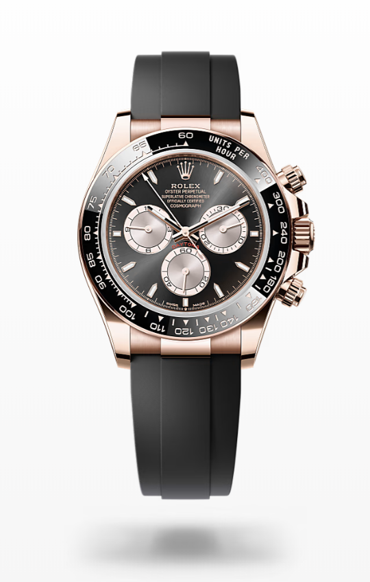 Rolex Cosmograph Daytona - Bright black and sundust - Everose gold, oysterflex Rolex Cosmograph Daytona