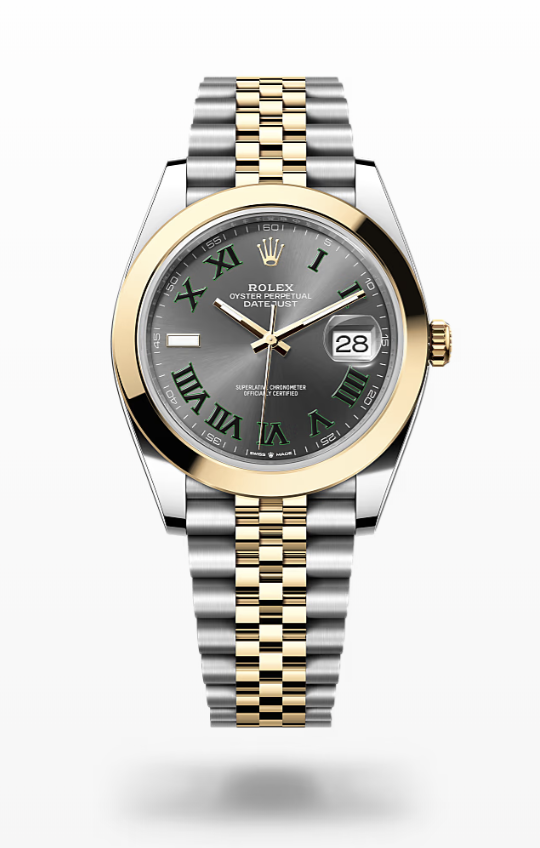 Rolex Date Just - Slate - Oystersteel and yellow gold, jubilee Rolex Datejust