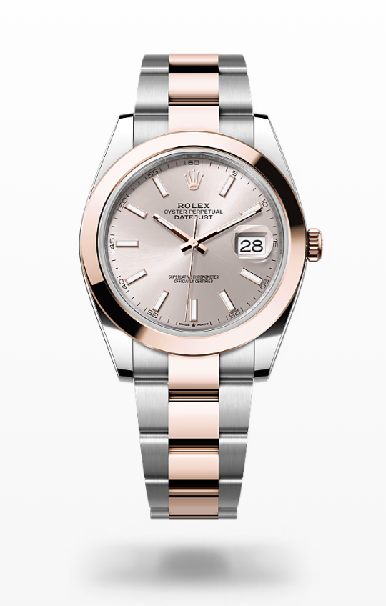 Rolex Date Just - Sundust - Oystersteel and Everose gold, dial Rolex Datejust