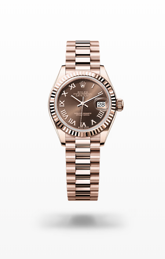 Rolex Lady-Datejust President Everose Gold