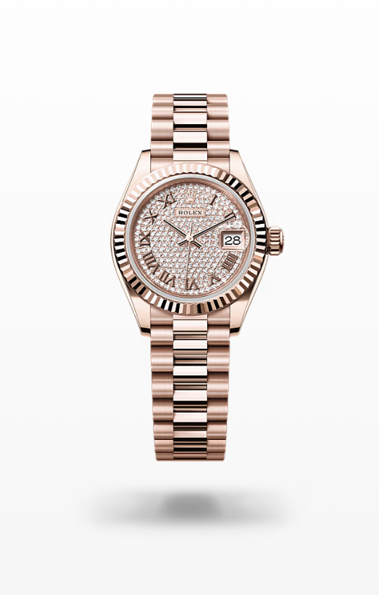 Rolex Lady-Datejust President Everose Gold Diamond