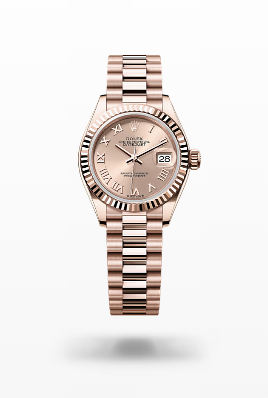 Rolex Lady-Datejust President Everose Gold