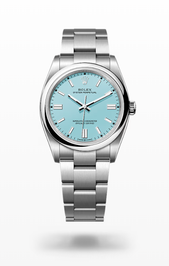 Rolex Oyster Perpetual - Turquoise blue Rolex Oyster Perpetual Tiffany