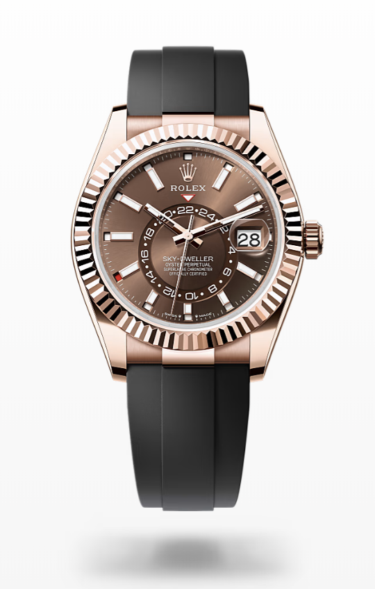 Rolex Sky-Dweller - Chocolate, Everose gold Rolex Sky-Dweller Everose Gold