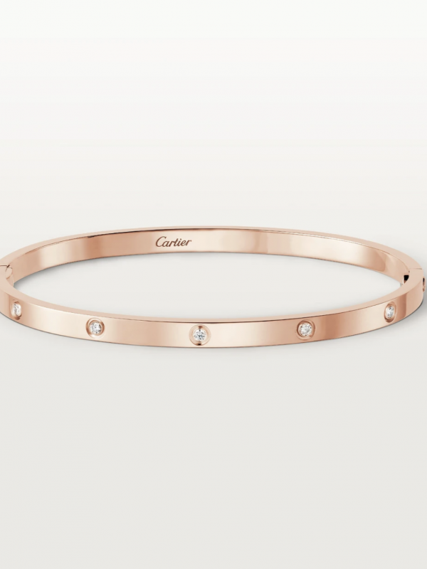 Cartier Love Bracelet Pink Gold and Diamonds