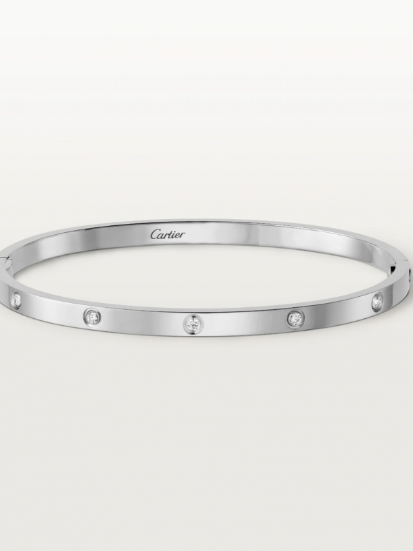 Cartier Love Bracelet White Gold and Diamonds